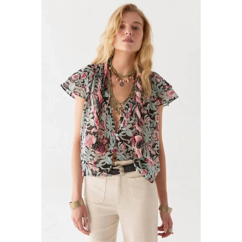 NEW MAISON HOTEL vega blouse in rosa rosae